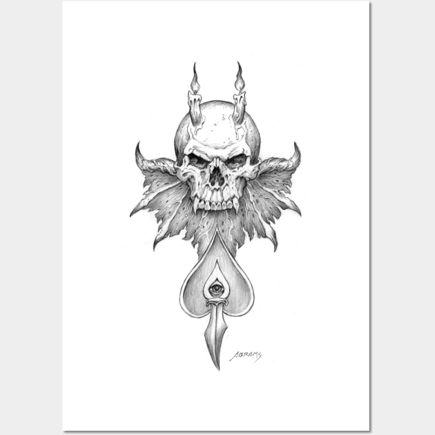 Demon Skull Wall Art by Paul_Abrams